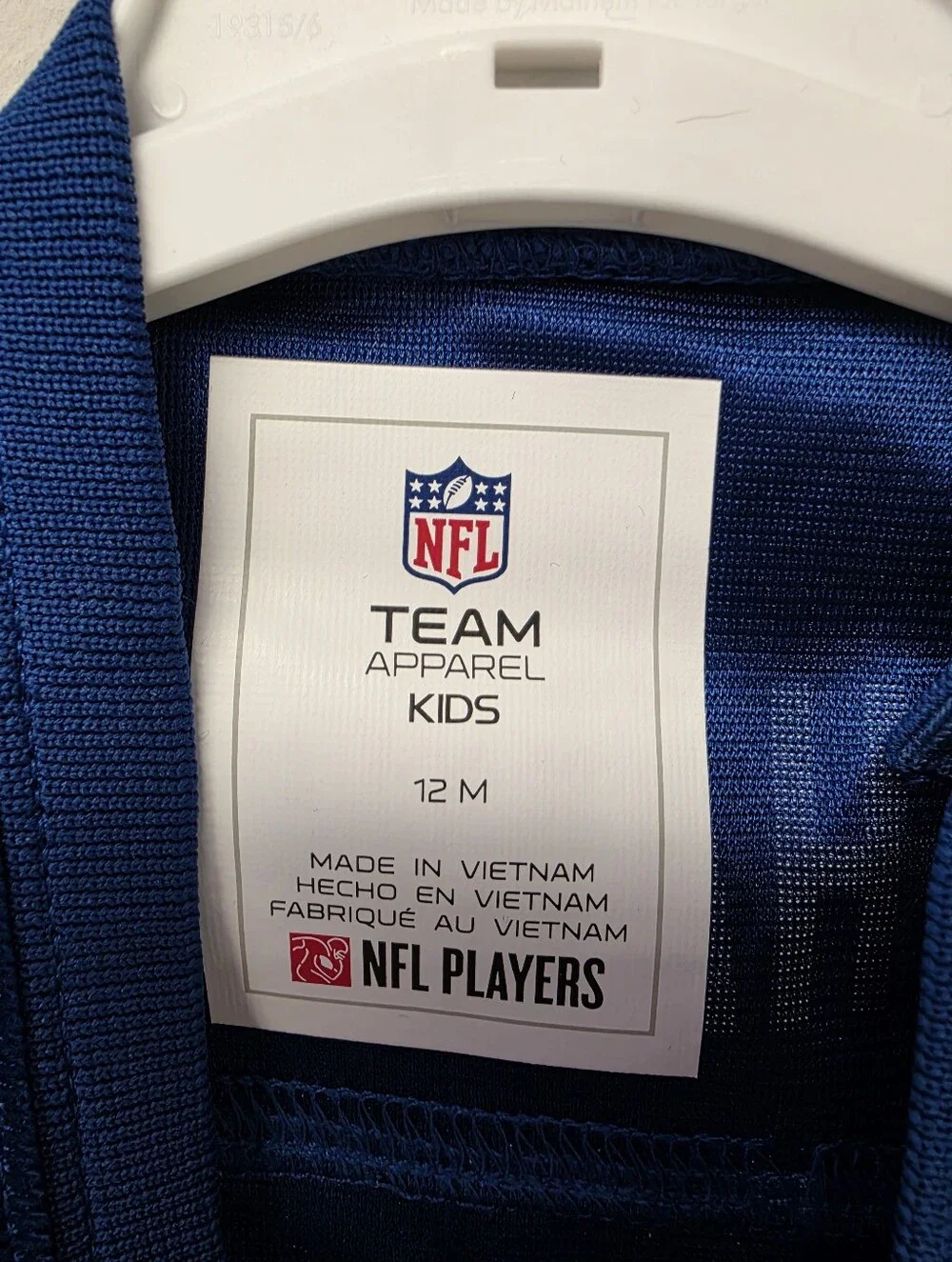 NFL Indianapolis Colts Richardson 5 One Piece Bodysuit Jersey Blue White 12 M